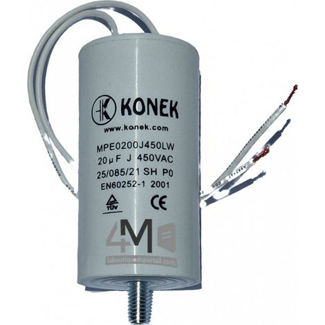 Condensateur Démarrage Moteur 20 µF / 450 V