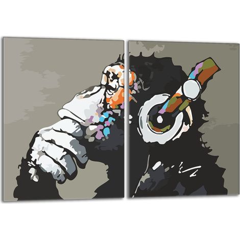 Glasschutzplatte für den Herd 2x40x52 Musik (1/5)