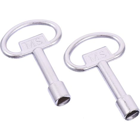 Clé Électrique - Clé de Boîtier Électrique en Alliage de Zinc - Pour Compteur Électrique Gaz Radiateur Ascenseur - 2 Pièces (1/5)