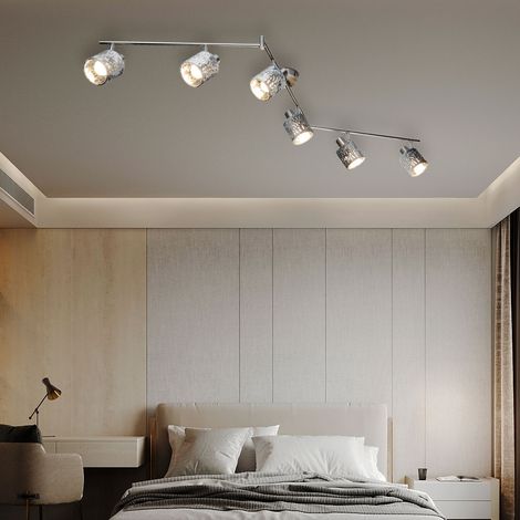 Decken Spot Leiste Lampe Wohn Ess Zimmer Glas | Preisvergleich Decken Spot Leiste Lampe Wohn Ess Zimmer Glas | Preisvergleich