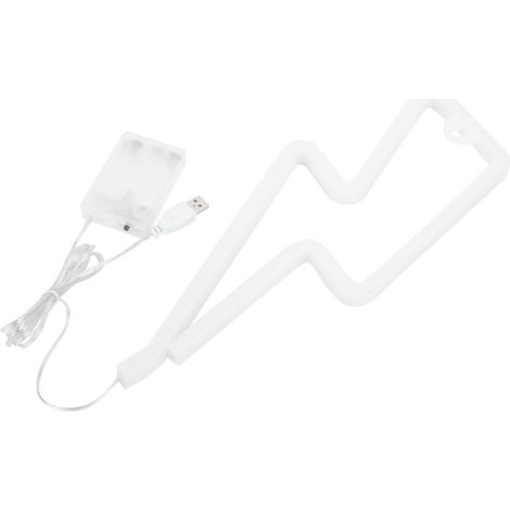 Mini lampe décorative néon LED alimentée par USB ou piles, idéale pour la décoration de la maison, des fêtes, des bars et des dortoirs. (1/5)