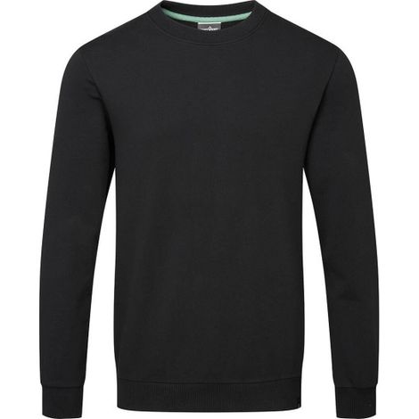 Sudadera reciclable de algodón orgánico, vestuario corporativo EC300 XXXL Negro