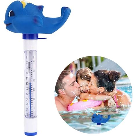 1 Stück Fischthermometer, Poolthermometer, Schwimmthermometer, Babybadethermometer, Temperaturmessgerät mit Tiermotiv. (1/5)