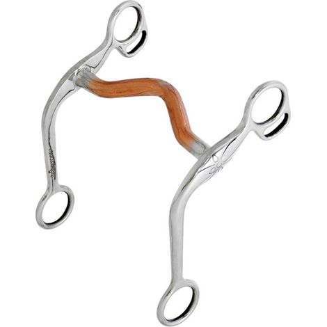 Morso western in acciaio inox con collo oca in rame 12 mm e chiamate incise 12,5 cm