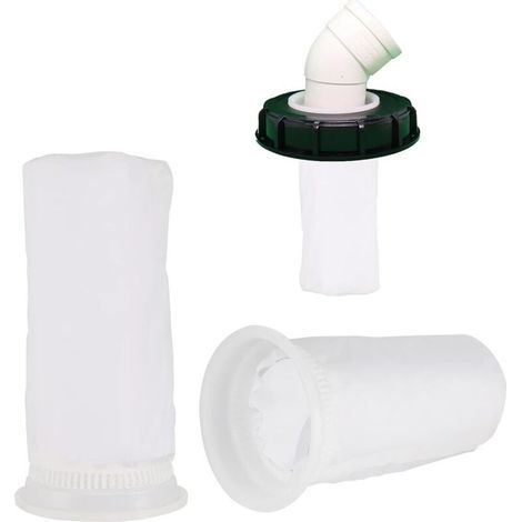 Lot de 2 filtres à eau de pluie IBC 10.5 x 20.5 cm – Filtration nylon indéchirable – Réutilisables et faciles à nettoyer (1/4)