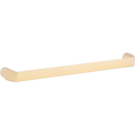 tirador de mueble alan. zamak. para puertas y cajones - giusti acabado oro satinado dist. agujero dist. 160mm. (1/2)