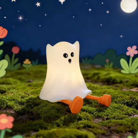 Veilleuse en silicone lapin et panda, couleur changeante, dégradé, minuterie, rechargeable, lampe à tapoter (1/4)