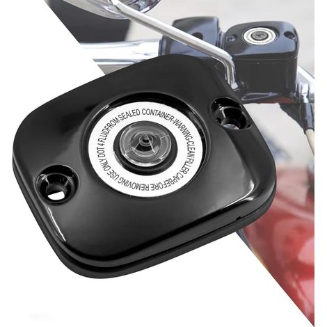 Cache cylindre de frein avant noir pour Touring 05-07 Dyna 06-17 (1/5)