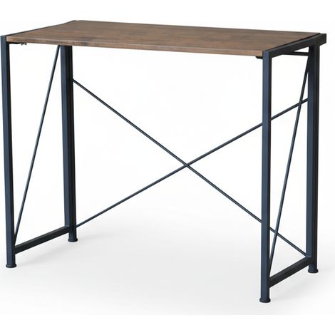 Scrivania Pieghevole Salvaspazio Tavolo Studio PC 90x43.7x74 cm