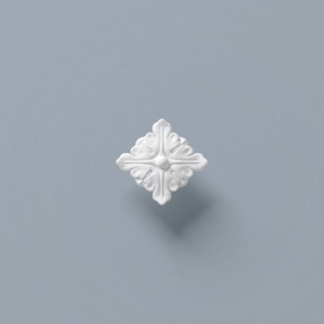 Rosette Set 2 St. NMC R13 ARSTYL Noel Marquet Zierelement Zeitloses Klassisches Design weiß 9,5 x 9,5 cm (1/5)