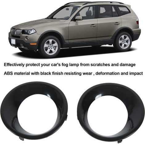[NEVER USED] Front fog light cover for BMW X3 E83 2007-2010 – Impact-resistant black ABS material – OEM replacement 51113423789 (1/4)