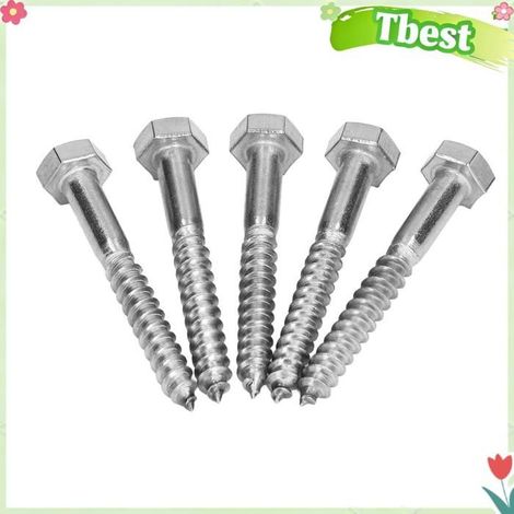 Vis tire-fond - TBEST - Hexagonale demi-filet - Acier inoxydable A2-70 - Empreinte hexagonale - Haute résistance (1/5)