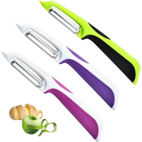Ensemble éPlucheur De LéGumes éPlucheur Pomme Professionnel Couteau à éPlucher Les Fruits éPlucheur De LéGumes Pour La Cuisine é (1/5)