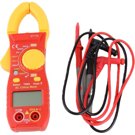 ANENG ST170 Smart-Zangenmessgerät, 1999-Zähler-Digitalmultimeter, automatische Spannungswahl, LCD-Voltmeter, AC/DC-Stromprüfer, LED-Lampe, NCV-Erkennung, Widerstands-, Kapazitäts- und Diodenmessung (1/5)
