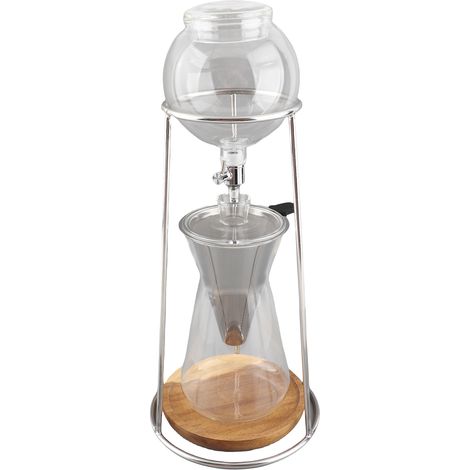 Manuelle, hitzebeständige, tragbare Filterkaffeemaschine aus Borosilikatglas für den Gebrauch zu Hause oder in der Bar. (1/5)