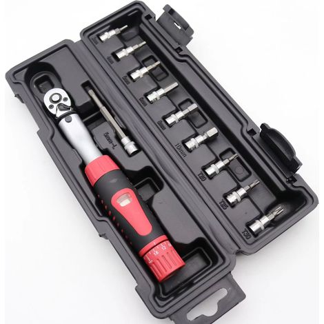 Jeu de clés dynamométriques pour vélo 1/4 pouces - Outils de réparation - Clé dynamométrique 2-24 Nm (1/5)