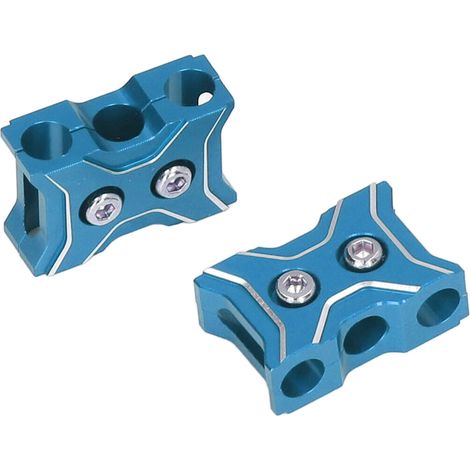 2 Pièces Attache-Fils RC en Alliage d'Aluminium Léger pour Câbles de Moteur Batterie Télécommande - Bleu (1/5)