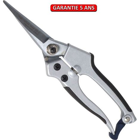 Tijeras de podar hoja recta de aluminio, ergonómicas y ligeras, corte recto, calidad de vanguardia OUTILS PERRIN