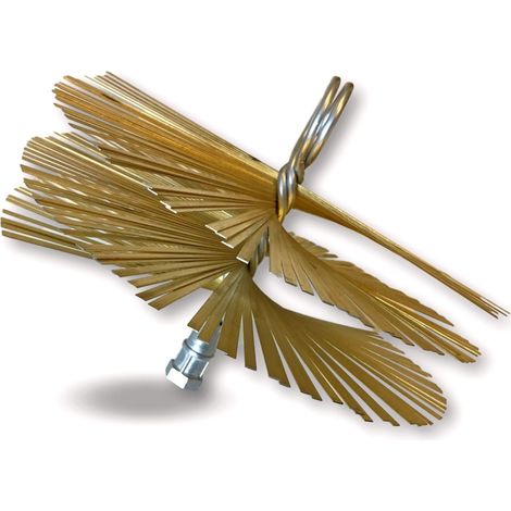 Hérisson acier rond  Embout acier fileté  Ramonage conduits non gainés - Ø 200 mm - Hérisson acier