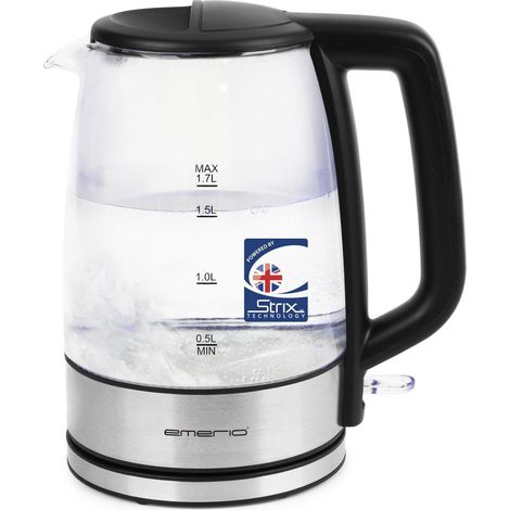 Emerio WK-130126 Bouilloire électrique 1,7L Noir Transparent (1/3)