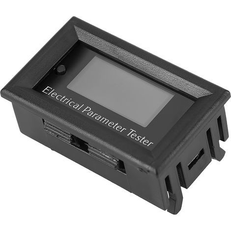 Voltmetro OLED multifunzione, tester di capacità della batteria, misuratore di parametri elettrici 7 in 1, adatto per il monitoraggio di autoveicoli e batterie (100V/10A, bianco). (1/5)