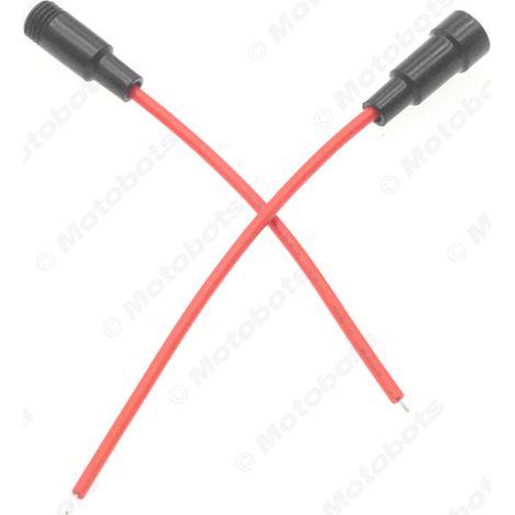 Lot de 2 fusibles automobiles, porte-fusibles 5x20 mm avec fil de calibre 20 AWG (1/4)