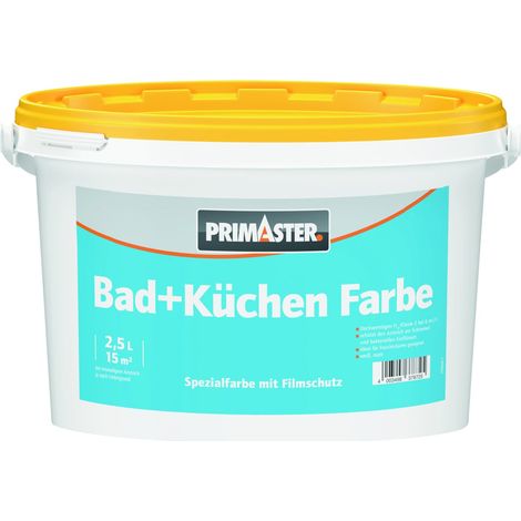 Primaster Bad- und Küchenfarbe weiß 2,5 L Innen