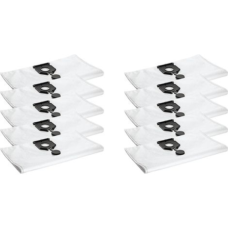 Lot de 10 sacs à poussière en tissu non tissé pour Karcher NT 30/1 Ap Te L, 2.889-154.0 NT 30/1 30L, NT 30/1 Ap L, EU2613 (1/5)