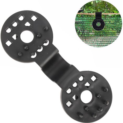 Clips de plástico Yogas para sujetar redes de sombra y protección contra aves en jardines, invernaderos y agricultura [doble cierre, duraderos, resistentes a los rayos UV, resistentes a los ácidos, 50 (1/5)