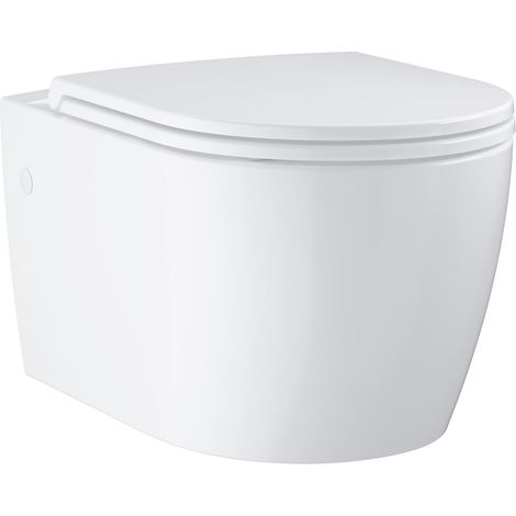 Grohe Start Round - Wc sospeso con copriwater SoftClose, Rimless, bianco alpino 103848SH00 (1/5)