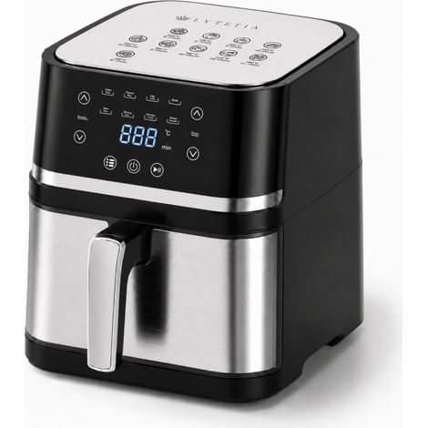 Air Fryer LVTETIA BW-8011D, Friteuse sans huile capacité 6,5L, porte design métal, 1350W, fonction vapeur (1/3)