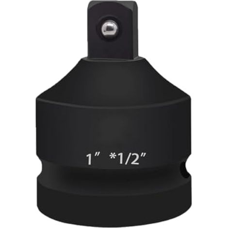 Adaptateur à impact 1" vers 1/2" pour douille de transmission pneumatique, convertisseur réducteur pour visseuse à percussion et clés à cliquet (paquet de 1) (1/5)
