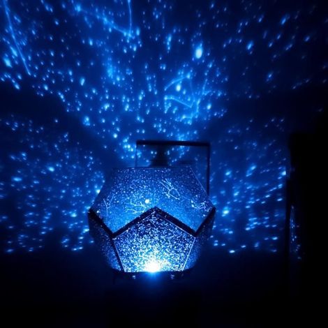 Bleu -Projecteur d\'étoiles de planétarium domestique, rechargeable par USB, projecteur de veilleuse à LED, couleur unique (1/4)
