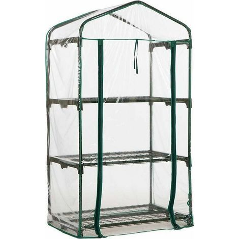 Mini-Gewächshaus für den Balkon – Robustes PVC-Gartengewächshaus mit abnehmbarer, wasserdichter Abdeckung, ideal für die Bepflanzung von Innen- und Außenbereichen (1/5)
