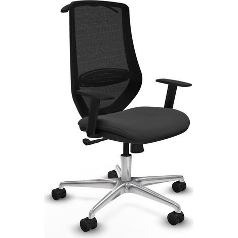 Piqueras y Crespo Mardos Chaise de bureau gris sombre