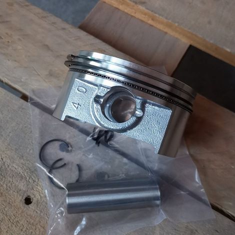 EX40 Kolbensatz (89 mm) Kolbenbaugruppe mit Kolbenringen, Kompressionsreparatur, für Robin EX40 Motoren. (1/3)