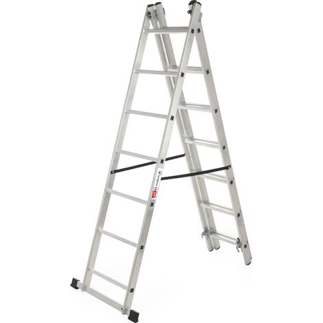 KADAX Multifunktionsleiter, Vielzweckleiter aus Aluminium, bis 150kg