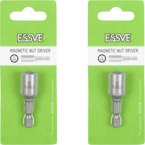 Chiave magnetica ESSVE con impugnatura esagonale da 5/16'' e inserto per dadi 8x45 mm x2 (1/3)