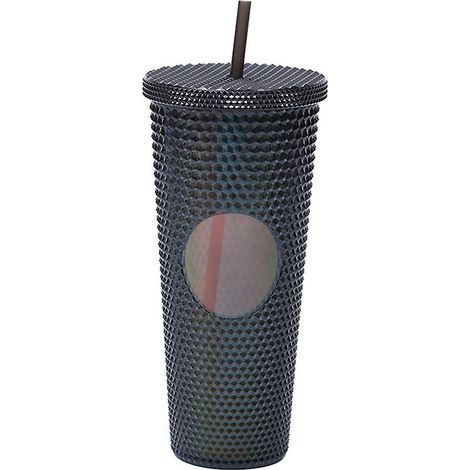 710 ml/24 oz Wasserbecher mit großem Fassungsvermögen, mattiert, wiederverwendbar, aus Kunststoff mit großer Öffnung und Noppen