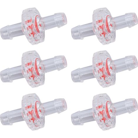 Lot de 10 clapets anti-retour 1 sens en PP plastique pour tuyau 5mm, barboteur anti-pollution liquide gaz aquarium boisson chimie (1/5)