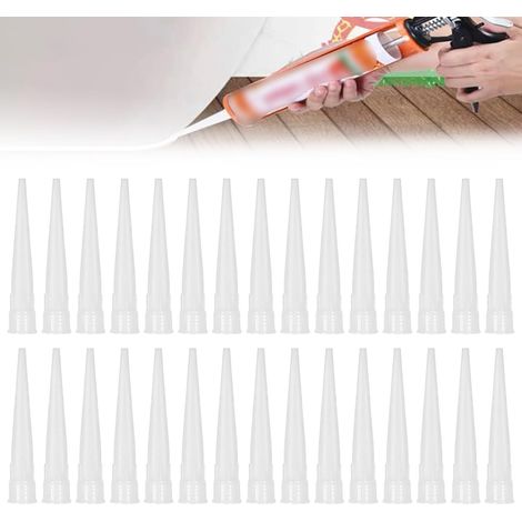 BRAVIX 30 Pièces de Cartouche Douilles Silicone - Embouts de remplacement en silicone pour cartouches (1/5)