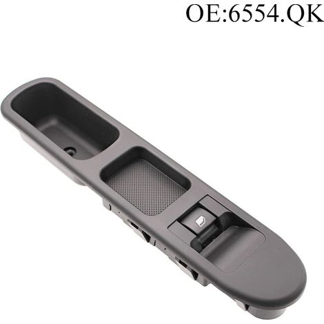 Interrupteur de lève-vitre électrique côté conducteur - pour Peugeot 207-6554.QK - accessoires de vitres automobiles (1/3)
