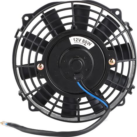 Universal-Elektrolüfter 8 Zoll für Kühler, Autokühlung und Klimaanlage, 10 Flügel, 12 V, 80 W, 2250 U/min (1/5)