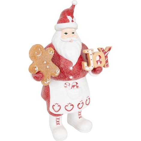 Père Noël et Pain d'épice H 33 cm - Feeric Christmas (1/2)