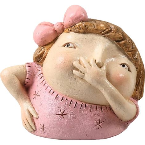 Statue Enfant Se Bouchant Le Nez - Décoration Humour Résine Pour Salle De Bain étagère Bureau Maison - 1 Pièce (1/5)