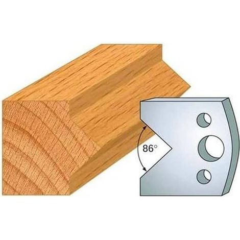 Jeu de 2 Fers Profilés Acier HT 40 x 4 mm - N°034 Enture mâle - Outil de menuiserie - Diamwood