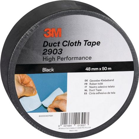 3M  2903D4850B Gewebeklebeband 3M™ 2903 Schwarz (L x B) 50 m x 48 mm 1 St. (1/2)