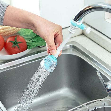 19cm-le Robinet, Pivotant Empche Les Claboussures De Tte Extender Arateur Rglable Conomie D'eau Cuisine Robinet Domestique Eau De Pulvrisation D'e (1/5)