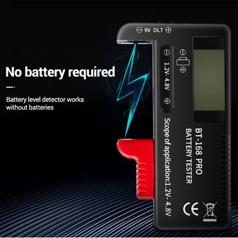 Testeur de capacité de batterie numérique 168Pro, appareil de mesure avec écran LCD pour piles 1,2V à 4,8V (1/5)
