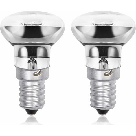 R39 Lavalampe E14 40W, kleine Edison-Schraube SES Spot-Reflektor-Lavabirnen, warmweiß 2800K, energiesparende dimmbare R39-Glühbirnen (2er-Pack) (1/4)